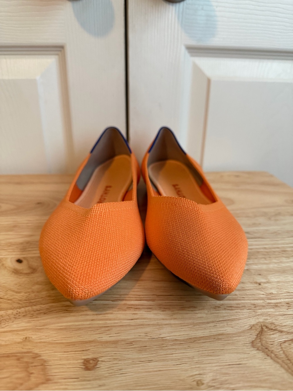 Rothy’s The Point Tangerine Washable Comfort Flat Size 10.5 - Picture 10 of 10
